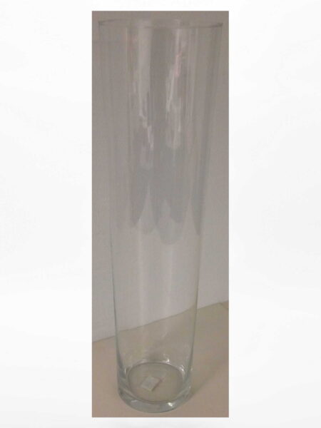 Hoge glazen vaas 70 cm